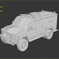 Black Sheriff Vehicle With Rugged Design Roof Lights Large Tires And Door Badge