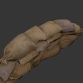 Sandbags 3d model