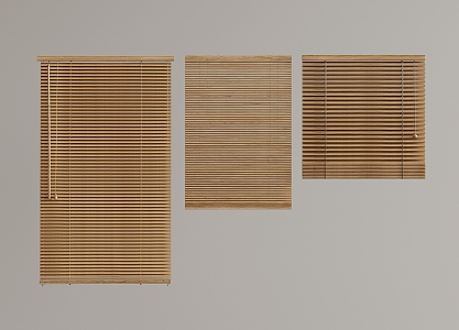 roller blinds venetian blinds 3d model