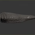 Intricate Metal Sculpture With Curved Feather Texture Shiny Surface Artistic Design