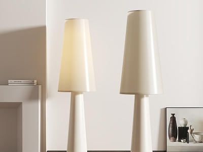 Modern Cream Style Floor Lamp model