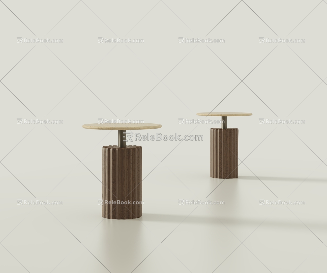 Italian Light Luxury Living Room Coffee Table Side Table 3d model