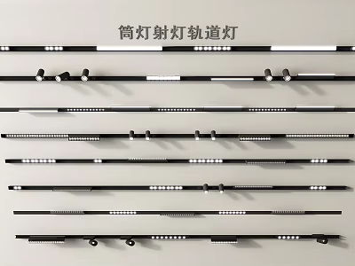 Downlights and Spotlights Track Lights for Modern Home Interior Decorative Lighting Design 3d model