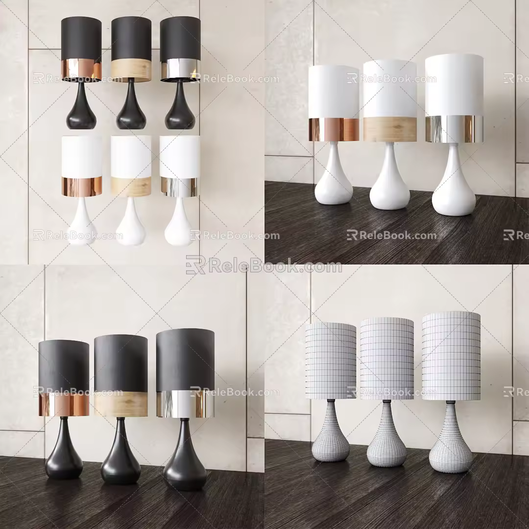 Modern Table Lamp Simple Table Lamp 3d model