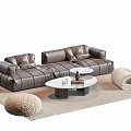 Modern Sofa Coffee Table Combination Sofa Coffee Table 3d model