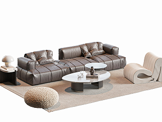 Modern Sofa Coffee Table Combination Sofa Coffee Table 3d model