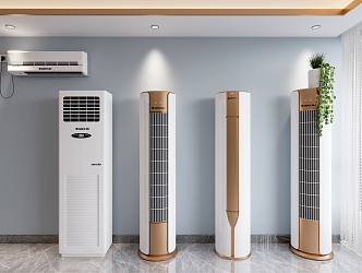 modern air conditioner hanging air conditioner vertical air conditioner 3d model