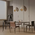 Modern table combination 3d model