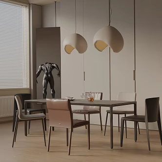 Modern table combination 3d model