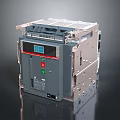 Modern Computer Server Unit With Metal Casing Digital Display And Control Buttons