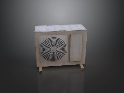 Portable Air Cooler Fan with Fan Grille and Control Panel Stand Design 3d model