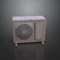 Portable Air Cooler Fan with Fan Grille and Control Panel Stand Design