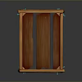 Wooden Storage Box For Home Organizing With Planks And Metal Rivets