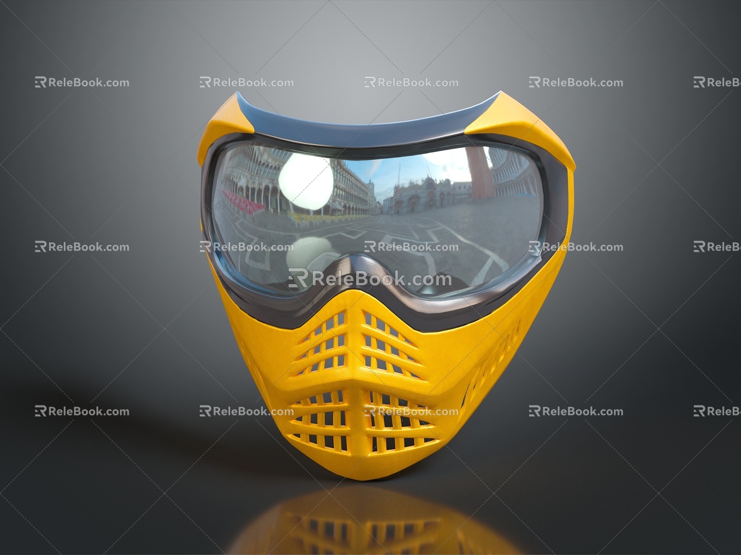 Gas Mask Science Fiction Gas Mask Gas Mask Respirator Breathing Mask Biochemical Mask Science Fiction Mask 3d model