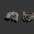 Natural Stone Materials Featuring Purple Geode And White Blue Veins In Natural Form