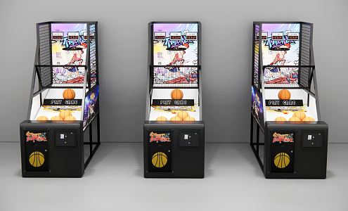 modern basketball game machine 3d model