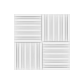Modern White Wall Paneling With Striped And Geometric Patterns For Interior Decor 3d model