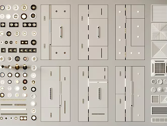 Kitchen chandelier downlight spotlight magnetic lamp 3d model