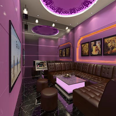 Modern KTV rooms 3d model