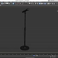 Computer Microphone with Adjustable Stand for Recording and Streaming Use 3d model