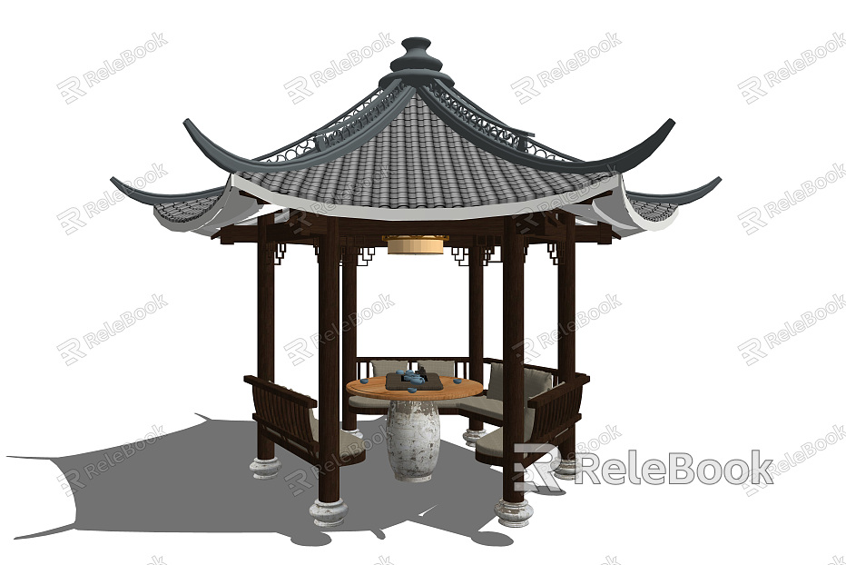 Chinese pavilion model