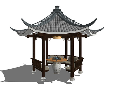 Chinese pavilion model