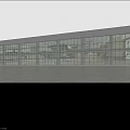 Modern Building Exterior Wall With Glass Curtain Facade And Reflective Transparent Design