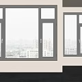 Modern Casement Windows With Sleek Black Frames In Residential Interior Urban View