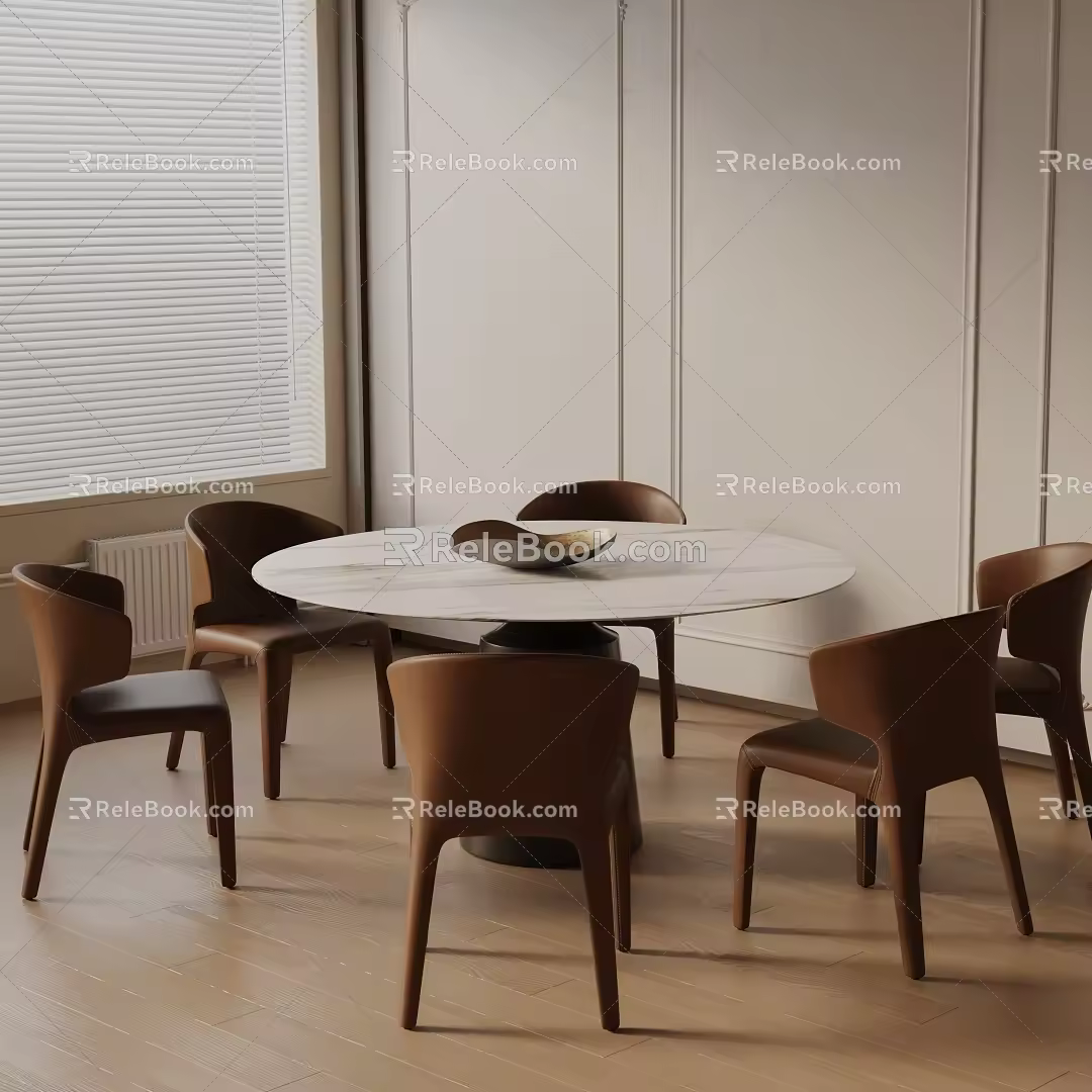 Modern table combination 3d model