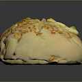 Freshly Baked Bread Loaves With Green Herbs And Cheese Toppings Golden Crust