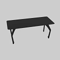 Sleek Modern Dining Table With Unique Curved Legs And Smooth Wooden Surface