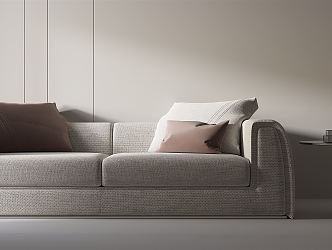 modern double sofa 3d model