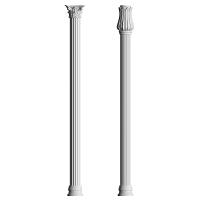 Classic Roman Columns Architectural Details 3d model