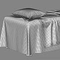 High Quality Medical Bed with Clean Sheets Pillow Towels and Tray