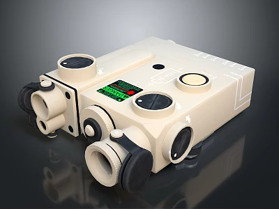 Industrial Electronic Control Device With Knobs Buttons And Digital 3d model