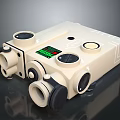 Industrial Electronic Control Device With Knobs Buttons And Digital