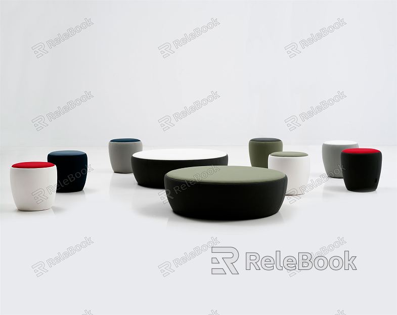 Modern sofa stool sofa pier model