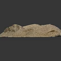 Rough Textured Natural Rock Formation With Light Brown Surface And Irregular Shape 3d model