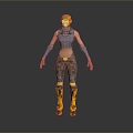 Sci-fi Beauty Cyber Beauty Sci-fi Woman Warrior Future Woman Warrior Sci-fi Lady Soldier Cyber Woman Warrior 3d model