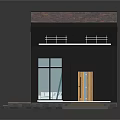 Modern Twin Residential Building Featuring Large Glass Windows Wooden Exterior Black Roof And Solar Panels