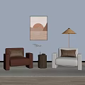 Arflex single sofa 3d model
