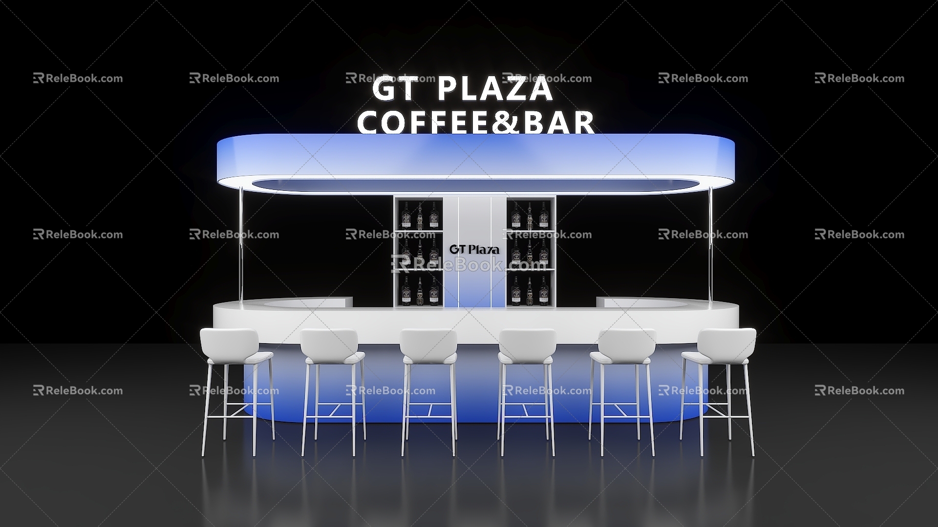 Bar Wine Outdoor Wine Table 3d model