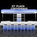 Bar Wine Outdoor Wine Table 3d model