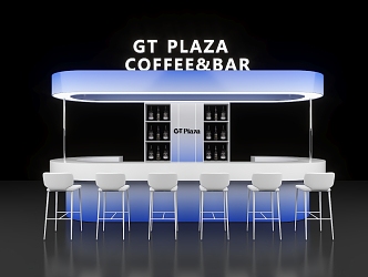 Bar Wine Outdoor Wine Table 3d model