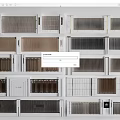 Modern Building Facade Featuring Various Textured Panels Grille Patterns And Material Options