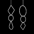 Modern Geometric Chandeliers Design Featuring Diamond Circular Oval And Teardrop Shapes