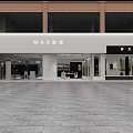 MAX Men And Women Clothing Store Front With Display Windows And Mannequins