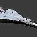 Gray Painted Fighter Jet With US Air Force Insignia And Serial Number 10125