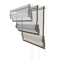 Different Color Fabric Blinds For Home Window Treatment And Interior Decor
