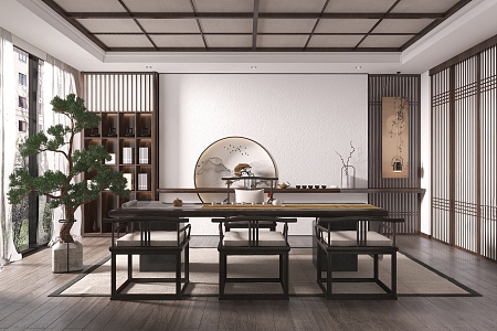 Modern Tea House 3d model